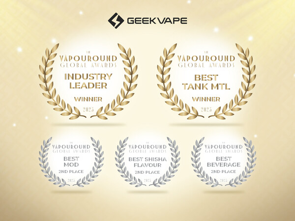 GEEKVAPE Wins Industry Leader At The 2023 Vapouround Global Awards GEEKVAPE Wins Industry Leader At The 2023 Vapouround Global Awards